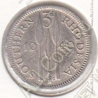 28-97 Южная Родезия 3 пенса 1949г. КМ # 20 медно-никелевая 1,41гр.16мм 