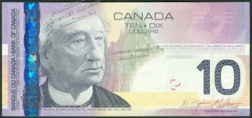 Канада 10 долларов 2005г. P.102Aв - UNC - Канада 10 долларов 2005г. P.102Aв - UNC