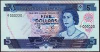 Соломоновы острова 5 долларов 1977г. P.6 UNC