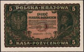 Польша 5 марок 1919г. P.24 UNC- - Польша 5 марок 1919г. P.24 UNC-