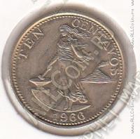 8-120 Филиппины 10 сентаво 1966г. КМ # 188 медь-никель-цинк 2,0гр. 18мм
