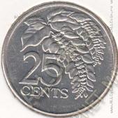 35-43 Тринидад и Тобаго 25 центов 2004г.  - 35-43 Тринидад и Тобаго 25 центов 2004г. 