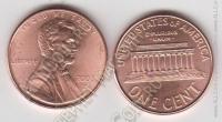 США 1 цент 2007D (арт221)*