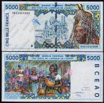 Бенин (Зап. Африка) 5.000фр. 1998г. P.213Bg - UNC