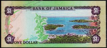Ямайка 1 доллар 1982-83г. P.64а - UNC - Ямайка 1 доллар 1982-83г. P.64а - UNC