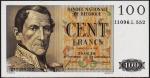 Бельгия 100 франков 1958г. Р.129с(2) - UNC-