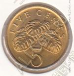 33-138 Сингапур 5 центов 1985г. КМ # 50 алюминий-бронза 1,56гр. 16,75мм