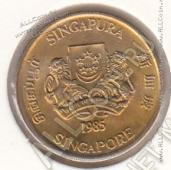 33-138 Сингапур 5 центов 1985г. КМ # 50 алюминий-бронза 1,56гр. 16,75мм - 33-138 Сингапур 5 центов 1985г. КМ # 50 алюминий-бронза 1,56гр. 16,75мм