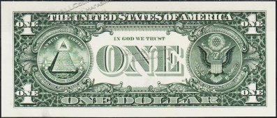 Банкнота США 1 доллар 1974 года. Р.455 UNC "L" L-C - Банкнота США 1 доллар 1974 года. Р.455 UNC "L" L-C