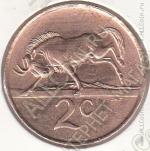 20-152 Южная Африка 2 цента 1990г. КМ # 83 бронза 4,0гр. 22,45мм
