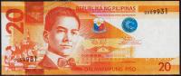 Филиппины 20 песо 2014Вг. P.NEW - UNC "В"