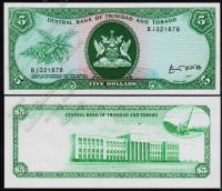 Тринидад и Тобаго 5 долларов 1964г. Р.31в -  UNC