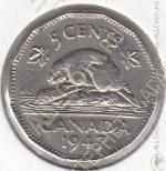 15-134 Канада 5 центов 1947г. КМ # 39а никель 4,5гр.