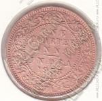 32-104 Индия 1/4 анна 1935 г. КМ # 512 бронза 4,72гр. 25,4мм 