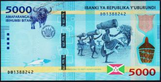 Бурунди 5000 франков 2015г. P.NEW - UNC - Бурунди 5000 франков 2015г. P.NEW - UNC