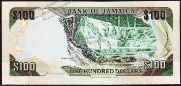 Ямайка 100 долларов 2004г. P.80d - UNC - Ямайка 100 долларов 2004г. P.80d - UNC