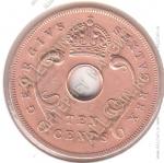  5-109	Восточная Африка 10 центов 1952г. КМ # 34 бронза 9,5гр. 