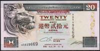 Гонконг 20 долларов 1993г. Р.201а(1) - UNC