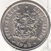 20-151 Южная Африка 5 центов 1983г. КМ # 84 никель 2,5гр. 17,35мм - 20-151 Южная Африка 5 центов 1983г. КМ # 84 никель 2,5гр. 17,35мм