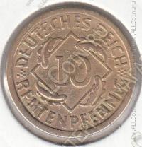 21-7 Германия 10 рейхспфеннигов 1924г. КМ # 40 А алюминий-бронза 4,05гр. 21мм