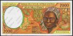 Банкнота Габон 2000 франков 1993 года. P.403Lа - UNC