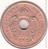 35-119 Восточная Африка 10 центов 1943г. КМ # 26,2 бронза - 35-119 Восточная Африка 10 центов 1943г. КМ # 26,2 бронза