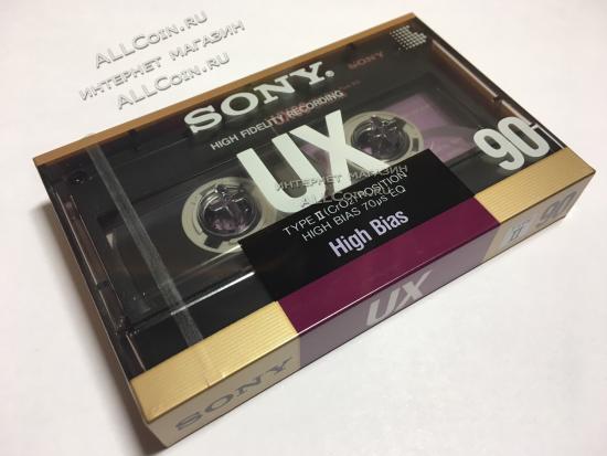 Аудио Кассета SONY UX 90 TYPE II 1988 год. / Мексика / Новая. Запечатанная. Из Блока.
