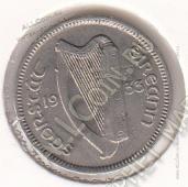 2-22 Ирландия 3 пенса 1933 г. KM#4  - 2-22 Ирландия 3 пенса 1933 г. KM#4 