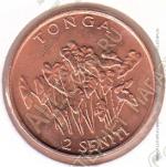2-102 Тонга 2 сенити 2002 г. KM#67a UNC 