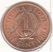 8-124 Сьерра-Леоне 1 цент 1964г. КМ # 17 бронза 5,7гр. 25,45мм - 8-124 Сьерра-Леоне 1 цент 1964г. КМ # 17 бронза 5,7гр. 25,45мм