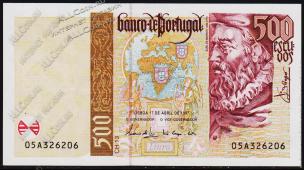 Португалия 500 эскудо 1997г. P.187а(2) - UNC - Португалия 500 эскудо 1997г. P.187а(2) - UNC