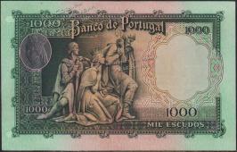 Португалия 1000 эскудо 1956г. P.161 XF+ - Португалия 1000 эскудо 1956г. P.161 XF+