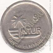 34-154 Куба 5 сентаво 1989г. КМ # 412,3а нержавеющая сталь - 34-154 Куба 5 сентаво 1989г. КМ # 412,3а нержавеющая сталь