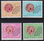 Франция 4 марки стандарт п/с 1975г. YVERT №134-137** MNH OG (10-66в)