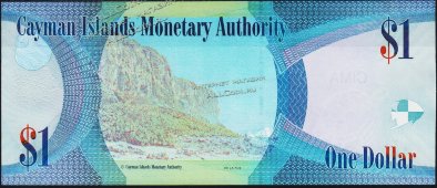 Банкнота Каймановы острова 1 доллар 2010 года. P.38a - UNC - Банкнота Каймановы острова 1 доллар 2010 года. P.38a - UNC