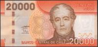 Чили 20.000 песо 2009г. P.165а - UNC