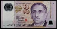 Сингапур 2 доллара 2014-15г. P.46f - UNC