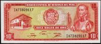 Перу 10 солей 17.11.1976г. P.112 АUNC