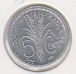 6-60 Французский Индокитай 5 центов 1946г. UNC