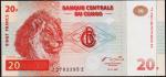 Конго 20 франков 1997г. P.88А.z - UNC