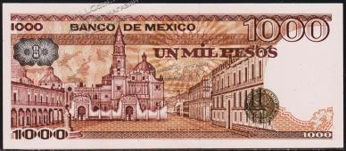 Мексика 1.000 песо 1983г. P.80а(2) - UNC- - Мексика 1.000 песо 1983г. P.80а(2) - UNC-