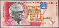 Маврикий 2000 рупий 1999г. P.55 UNC