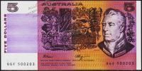 Австралия 5 долларов 1990г. P.44f - UNC