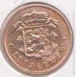4-176 Люксембург 25 сентим 1947г. KM# 45 бронза 2,5гр 19,0мм