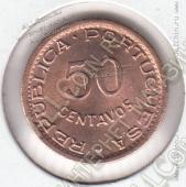 10-165 Гвинея-Бисау 50 сентаво 1952г. КМ # 8 UNC бронза - 10-165 Гвинея-Бисау 50 сентаво 1952г. КМ # 8 UNC бронза