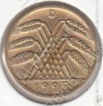 21-9 Германия 10 рейхспфеннигов 1925г. КМ # 40 D алюминий-бронза 4,05гр. 21мм