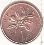 33-52 Ямайка 1 цент 1970г. КМ # 45 бронза 4,2гр. 20,7мм