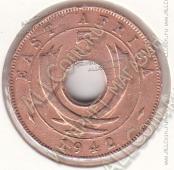 30-16 Восточная Африка 5 центов 1942г. КМ # 25.2 бронза 5,67гр. - 30-16 Восточная Африка 5 центов 1942г. КМ # 25.2 бронза 5,67гр.