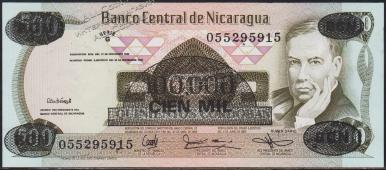 Никарагуа 100000 кордоба 1987г. P.149 UNC - Никарагуа 100000 кордоба 1987г. P.149 UNC