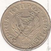 29-154 Кипр 5 центов 1983г. КМ # 55.1 никель-латунь 3,75гр. 22мм - 29-154 Кипр 5 центов 1983г. КМ # 55.1 никель-латунь 3,75гр. 22мм